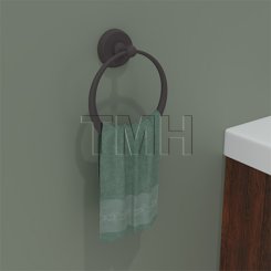 Emtek 2301 Towel Ring with #2 Rosette