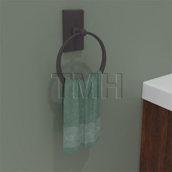 Emtek 2301 Towel Ring with #3 Rosette