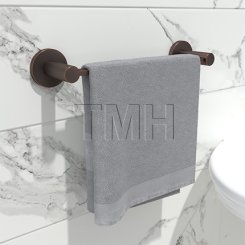 Emtek 28024 Modern Brass Towel with Brass Disk Rosette (US4)