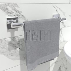 Emtek 29025 Transitional Brass Towel Bar with Brass Square Rosette (US10B)