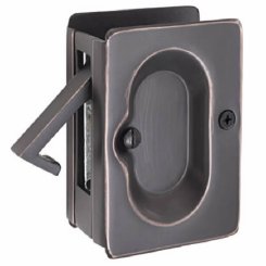 Emtek Pocket Door Lock in Polished Brass Finish