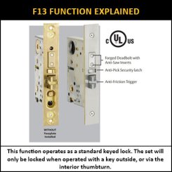 Emtek 3311 Brisbane Brass Mortise Entry Set