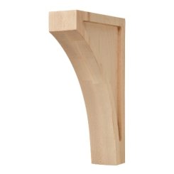 Hafele Wooden Corbel, Transitions Collection, 9" X 1-3/4" X 6", Oak finish