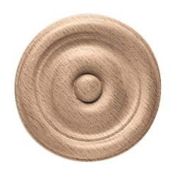 Hafele Wooden Ornament, Ø2-1/8" X 3/8" D, Maple finish