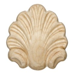 Hafele Wooden Onlay, Shell 2-1/2" X 2-3/4" (W X H), Cherry finish