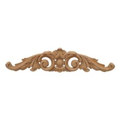 Hafele Wooden Onlay, Acanthus Collection, 20" x 4-1/2" x 5/8", Cherry finish