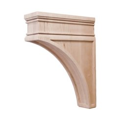 Hafele Wooden Corbel, Arcadian Collection, 12" X 2 7/8" X 9", Oak finish