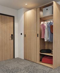 Hafele Slido Classic 40 IF Sliding Hardware, For By-Pass Inset Doors, Soft Close, 80 LB Door