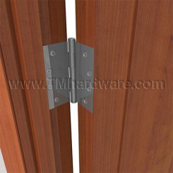 Ives 1020RP, Residential Steel Hinge, Plain Bearing, Full Mortised, Squared Corners, 4" x 4" - PACK OF 3