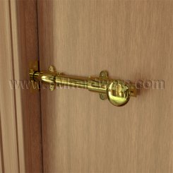 Ives 253 Decorative Surface Bolt, Heavy Duty in Polished Brass Finish (US3) - 8"