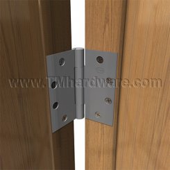 Ives 3PB1, 3 Knuckle, Plain Bearing, Full Mortise, Brass Hinge