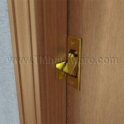 Ives 42 Pocket Sliding Door Bolt in Polished Brass Finish (US3)