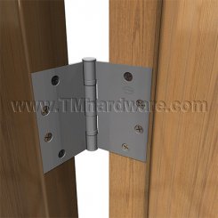 Ives 5BB1WT, 5 Knuckle, Ball Bearing, Wide Throw, Full Mortise, Door Hinge