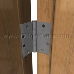 Ives 5PB1 5 Knuckle, Plain Bearing, Full Mortise, Brass Hinge