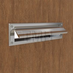 Ives 620 Magazine Size Letter Box Plate in Clear Anodized Aluminum (US28)