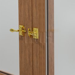 Ives Casement Fastener, Windows Lock in Polished Brass Finish