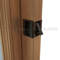 Ives 990 Sliding Door Pull, With Decorative Coined Edges,  Polished Brass (US3) Finished