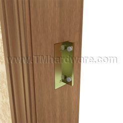 Ives AS18 Angle Stop, For Single and Double Doors, Satin Brass (US4) Finished