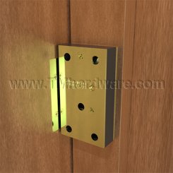 Ives CL12 Invisible Latch, For Use on Larger Panels or Regular Size Doors,  Satin Brass (US4) Finished