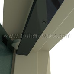 Ives COR32 Bar Coordinator - 32" Length - For 34" - 52" Opening, Satin Aluminum Finished