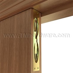 Ives FB52 Constant Latching Flush Bolt with Auxiliary Fire Latch, Top Bolt, Polished Brass (US3) Finished