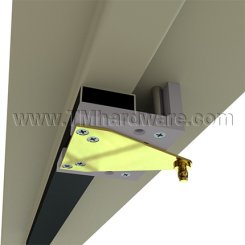 Ives MB1F Fire Rated Mounting Bracket For Coordinators, 5" Jamb Depth, 1-1/2" - 2-1/4" Stop Width, Aluminum Painted (689) Finished