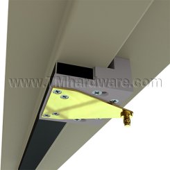 Ives MB2 Mounting Bracket For Coordinators, Stop Width Up to 2-1/2", Aluminum Painted (689) Finished