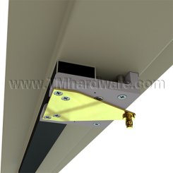 Ives MB3F Fire Rated Mounting Bracket for Coordinators, 6-7/8" Jamb Depth, 3-3/8" Stop Width, Aluminum Painted (689) Finished