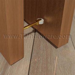 Ives RB471 Roller Bumper- Polished Brass