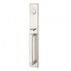 Lausanne Entry set in Satin Nickel