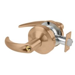 Schlage Omega Door Handle, Mechanical Door Locks, ND Series, Keyed, Double Cylinder Function, Vestibule Lock, Flat Black Finish