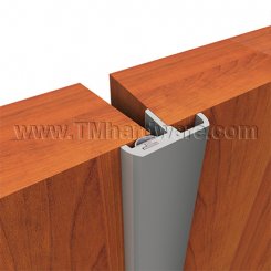 NGP 158N Overlapping Meeting Stile for Beveled Edge Doors, 1.375" Aluminum 'T' Shaped Casing with NGP-TPV Seal