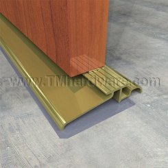 NGP 484BR Interlocking Threshold, 4" Brass Inswing with Water Return, .875" Height