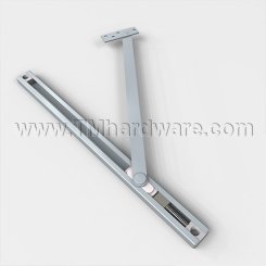 Norton Checkmate 6ADJ Series, Concealed, Low Profile, Adjustable, Stop And Holder, Aluminum Painted