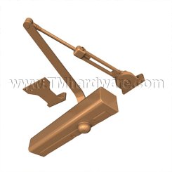 Norton 8301H, Door Closer, Surface Closer, With Slim Line Cover, Hold Open, Regular, parallel or top jamb to 3" reveal, Aluminum Painted Finish
