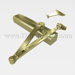 Norton 8301, Door Closer, Surface Closer, With Slim Line Cover, Non-Hold Open, Regular, parallel or top jamb to 3" reveal, Aluminum Painted Finish