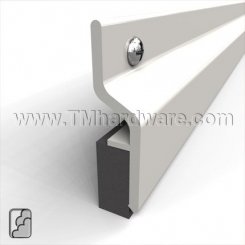Zero #140A-MS Meeting Stile, Aluminum with .375" Sponge Neoprene Seal
