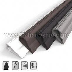Zero #188 Adhesive Weatherstrip, .5" Wide Silicone Teardrop