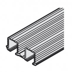 Hafele Slido Classic, Double Upper Running Track, Groove Mounting, 98" Length