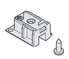 Hafele EKU Clipo, Service Port for Upper Track with Screw Mounting