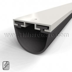 Zero #452A Garage & Overhead Door Bottom, Aluminum Track with 1.25" Neoprene