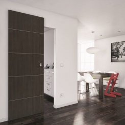 Concealed Barn Door installed on doorway