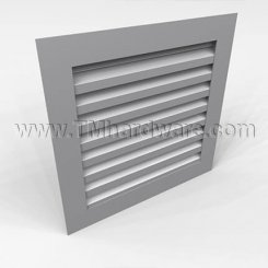 Activar Door Louver 1400C, Stormproof "Z" Blades, Aluminum, Single Flanged Frame, up to 3' x 6'-8"