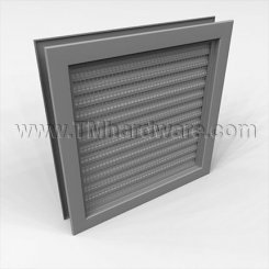 Activar Door Louver 900FPL, Galvanized "Z" Blades, Bird Screen, Self-Attaching Frame, For 1-3/4" Doors, up to 3' x 7'