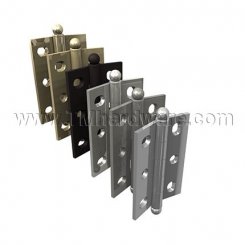 Deltana, Full Mortise Adjustable Cabinet Hinge, Solid Brass, 2-1/2" x 1-3/4"
