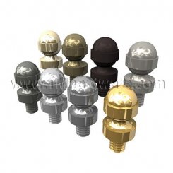 Deltana, Acorn Tip, Cabinet Finial, Solid Brass