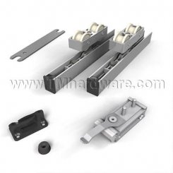 Hawa Junior 120/B Sliding Door Hardware, up to 264 Lbs., Mortised, Top Hung System