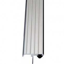 Pemko #355 Meeting Stile,  Clear Aluminum 'T' Casing with  Silicone Rubber Seal, 84" Length - Quick Ship