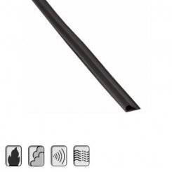 Pemko #HSS2000xS88 Adhesive Weatherstrip, 1/2" Silicone and Intumescent Bulb - QuickShip