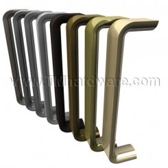 Rockwood #125 - 126 Half Round Door Pull Bar, 6" - 8" CTC
